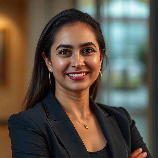 Retrato de Fernanda Santos, gerente de marketing da Mobiliário Elegante